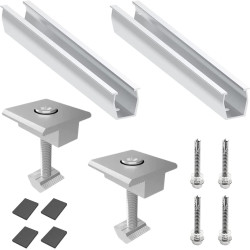 Supports Fixations Galvanisé Panneaux Solaires