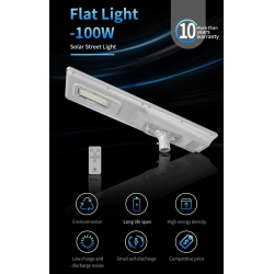 Lampadaire Solar Flat Light 70w