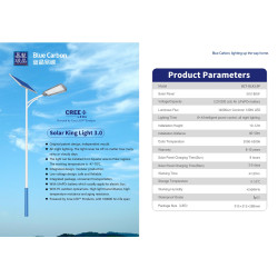 Lampadaire solaire extérieur King light 120w