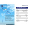 Lampadaire solaire extérieur King light 120w