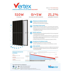 Panneau solaire 500 à 505Wc Trina Solar Vertex