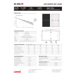 Panneau solaire 410Wc Longi-Solar Mono PERC