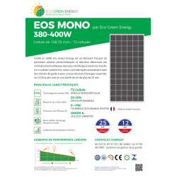 Panneaux solaires 400Wc Ecogreen EoS Mono PERC