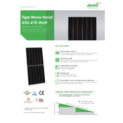 Panneau solaire 470Wc Jinko solar Tiger