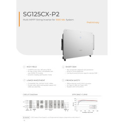Onduleur solaire 125Kw Triphasé - Sungrow