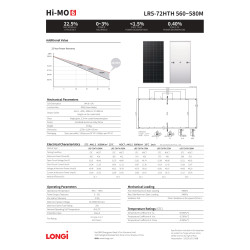 Panneau solaire 570Wc LONGi-Solar Hi-MO6