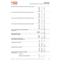 Contacteur, 4P (4NO), AC, bobine 230V 50Hz, LOVATO, de 26A en AC 50A