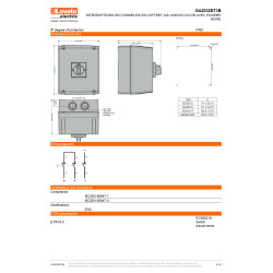 Interrupteurs-sectionneurs 32a DC en coffret LOVATO