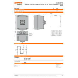 Interrupteurs-sectionneurs 40A DC en coffret LOVATO