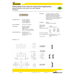 Fusible 15A, DC 1000V Eaton