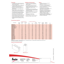 BATTERIES PLOMB PUR POWERSAFE SBS XC 190Ah 12V