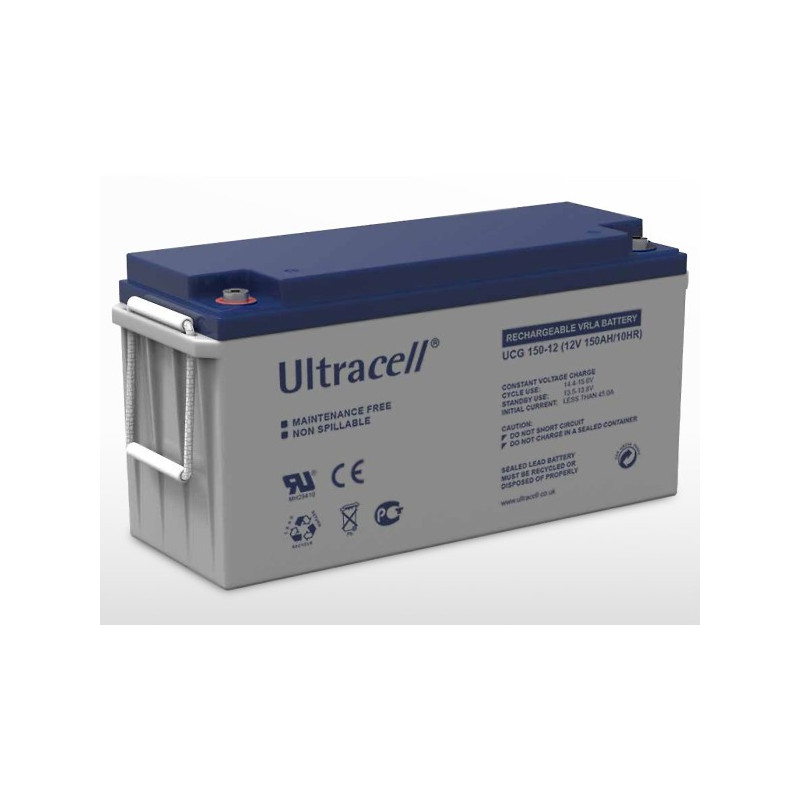 Batterie solaire GEL étanche ULTRACELL 12V / 150Ah (1.8kWh)